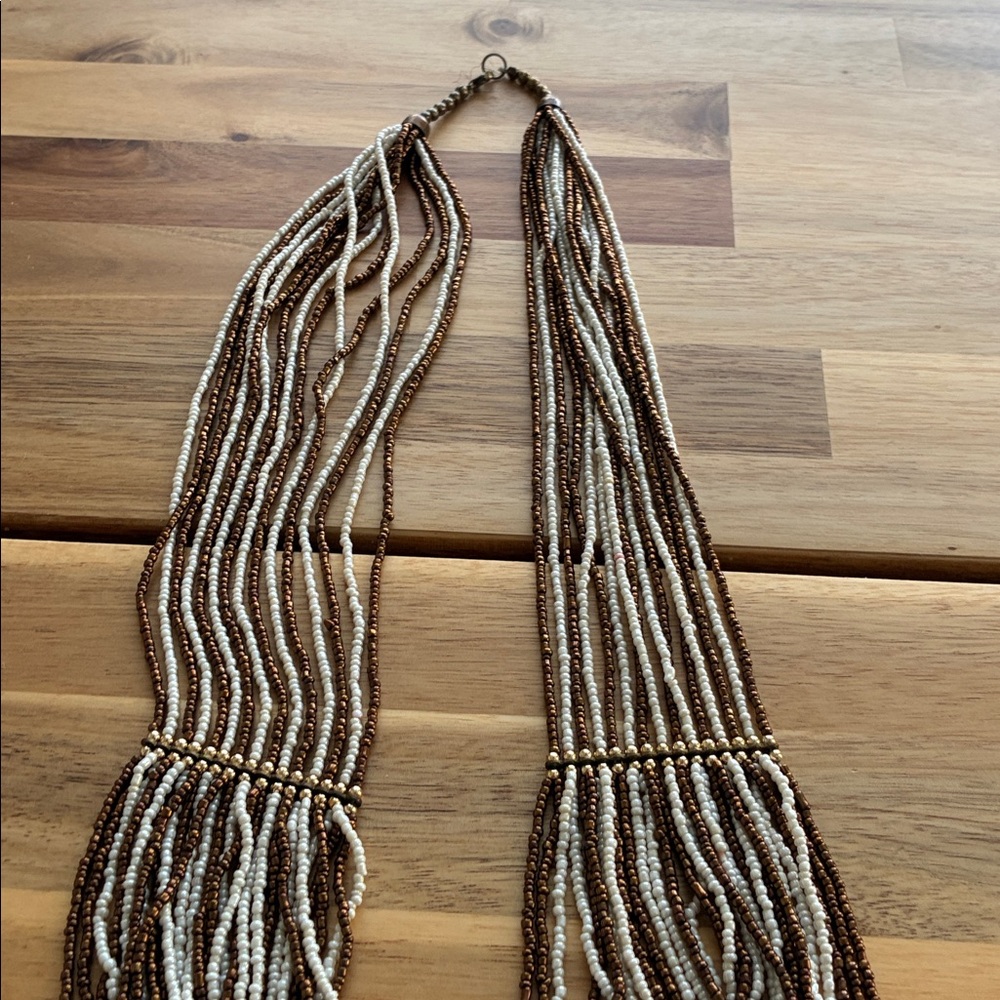 Beaded Boho Magic Statement Piece Neutral Bohemia… - image 7